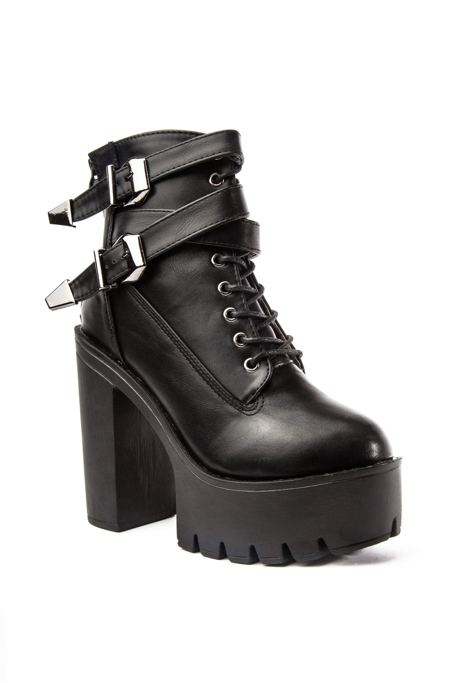 Falcon Chunky Heeled Boots