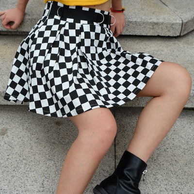 Blaze Checkered Skirt