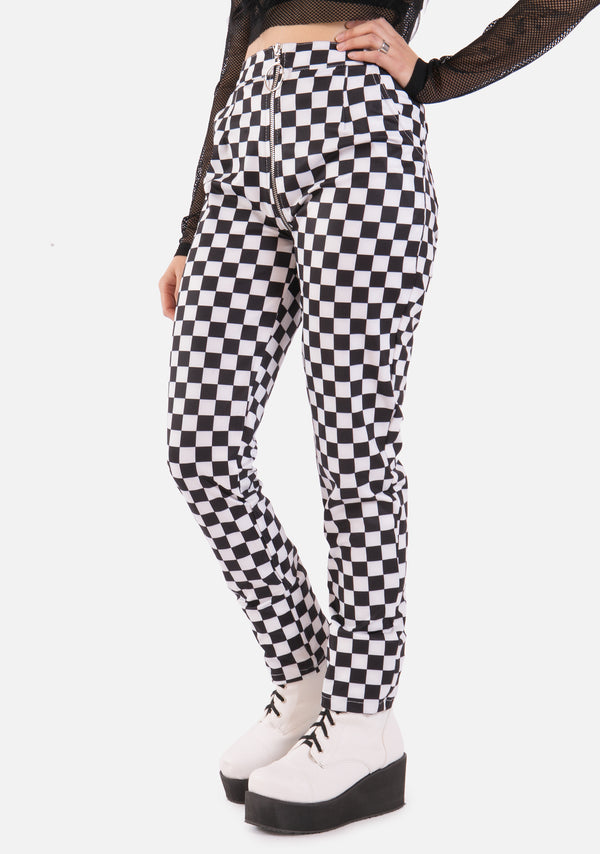 2 Minds Checkered Pants - AlienMood